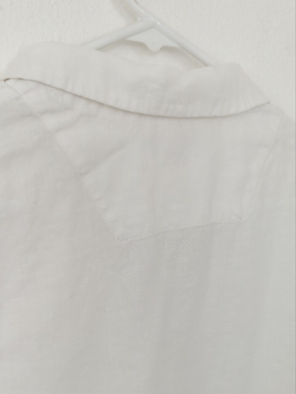 Quince Linen White Short Sleeve Button-Up Shirt - Picture 10 of 11